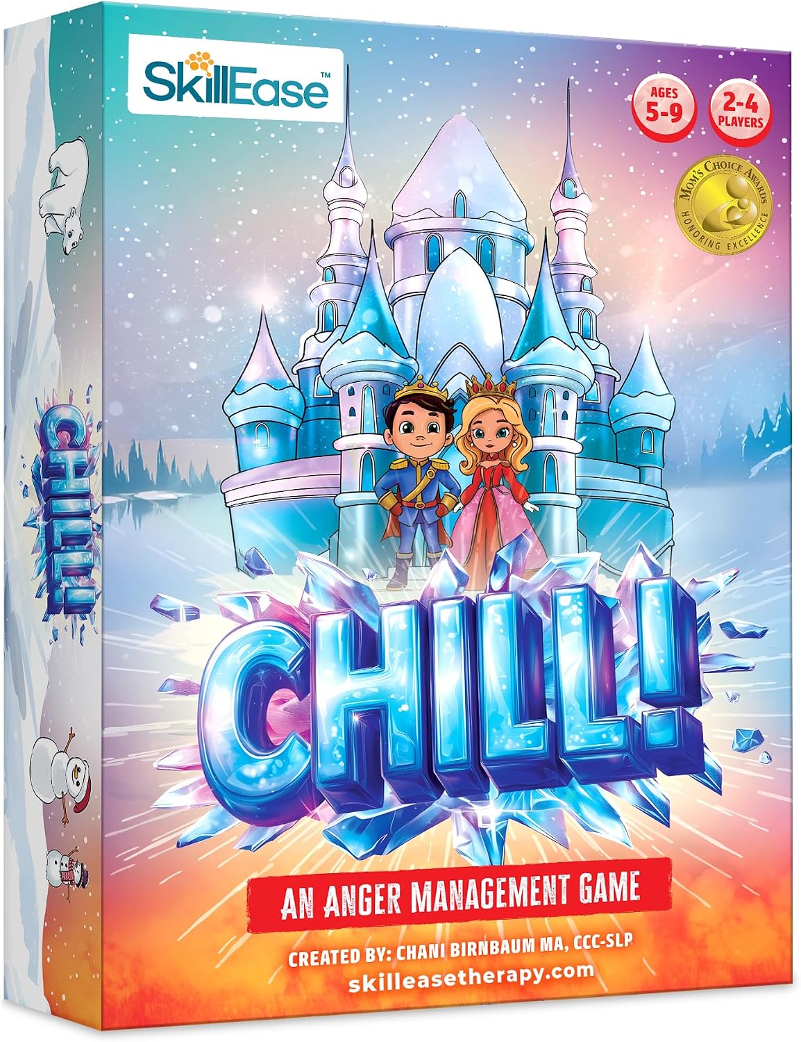 SkillEase CHILL Anger Management para Kids, Ages 5-9, Therapy Games, Social Emotional Learning, Fun Social Skills Board Game para Therapists & Families