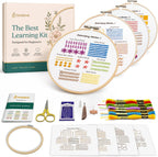 Bradove Classic Embroidery Learning Kit para Adults y Kids