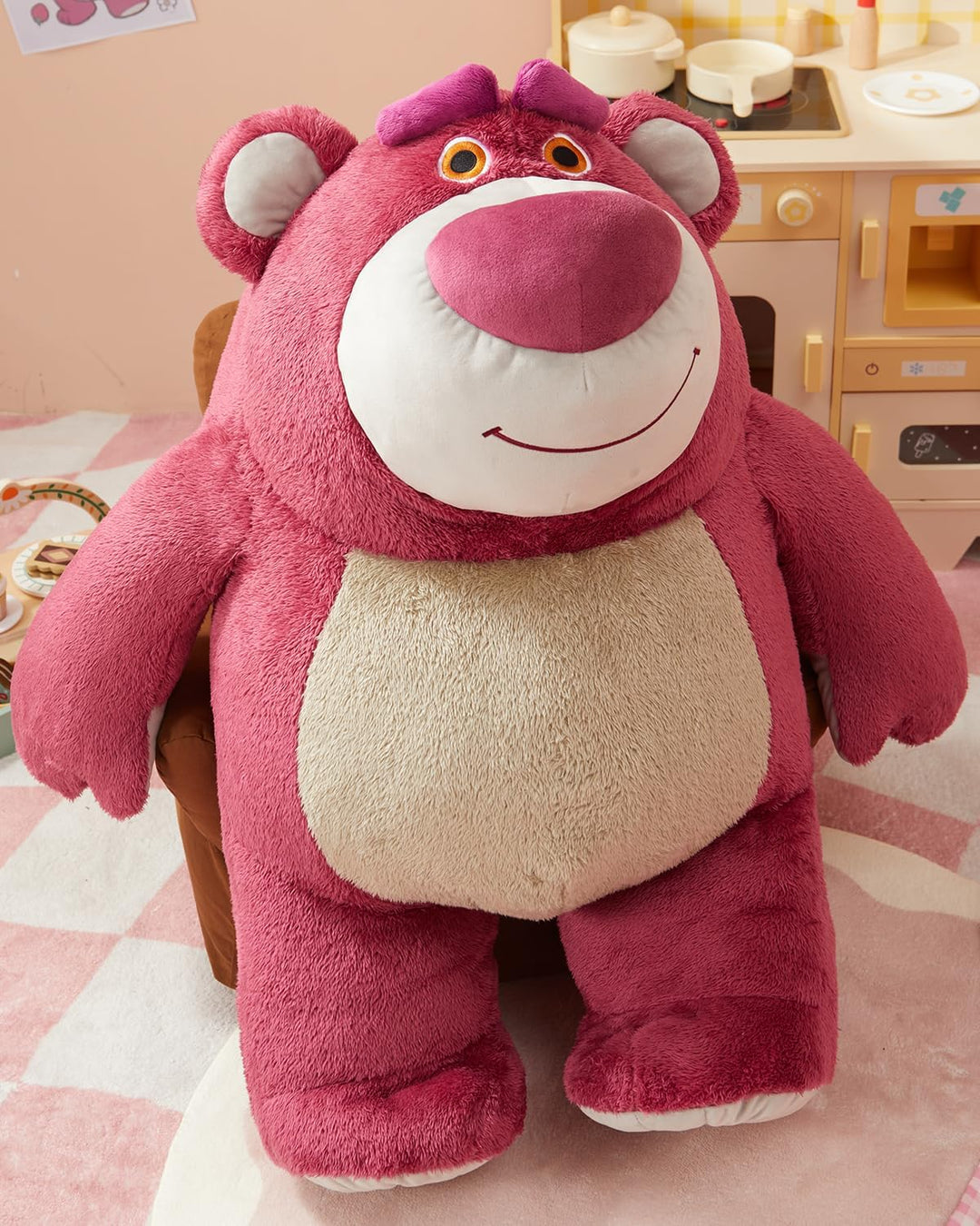 MINISO Juguete de peluche sentado de la colección Lotso de Disney,...
