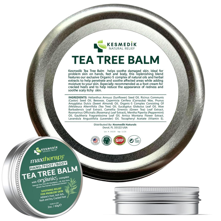 KESMEDIK Bálsamo MaxTherapy de Aceite de Árbol de Té, Alivio para l...