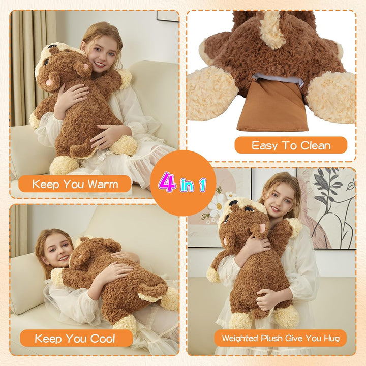 GILFWM Perro de Animales de Peluche con Peso de 26" 5 Libras, P...