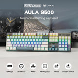 MechLands Aula S500 Teclado para juegos con cable, teclado mecánico...