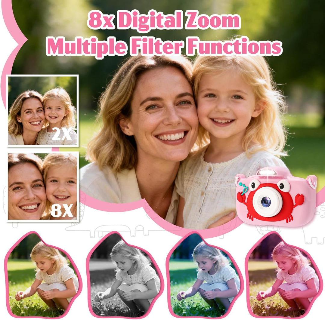 Juguetes de cámara para niños de 3 a 9 años. Cámara digital para ni...