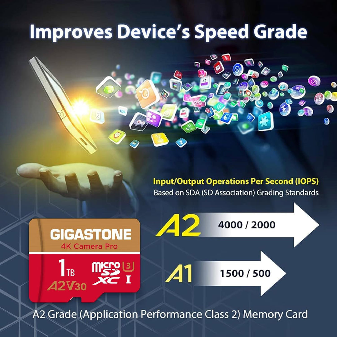 Recuperación de datos de 5 años: tarjeta micro SD de 1 TB GIGASTONE...