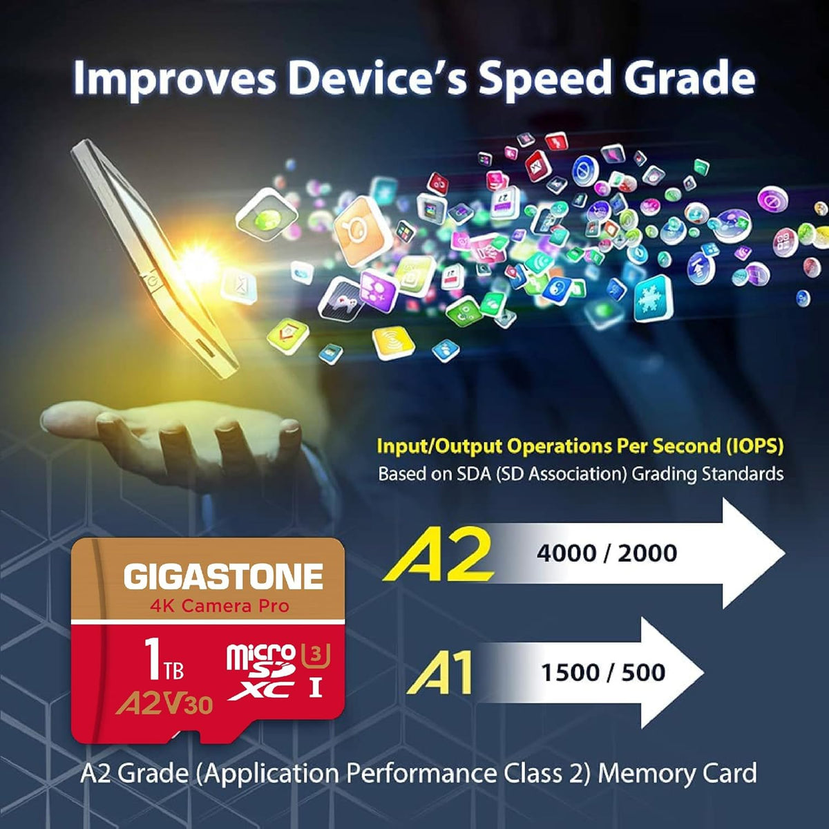 Recuperación de datos de 5 años: tarjeta micro SD de 1 TB GIGASTONE...