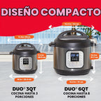 Instant Pot IP-DUO60, 6cuartos/1000W - Olla a presión multifunción 7 en 1, Acero inoxidable y negro