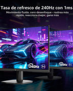 KTC Monitor para juegos 24.5 pulgadas 240Hz, Monitor de computadora FHD Fast IPS, H25T7-A
