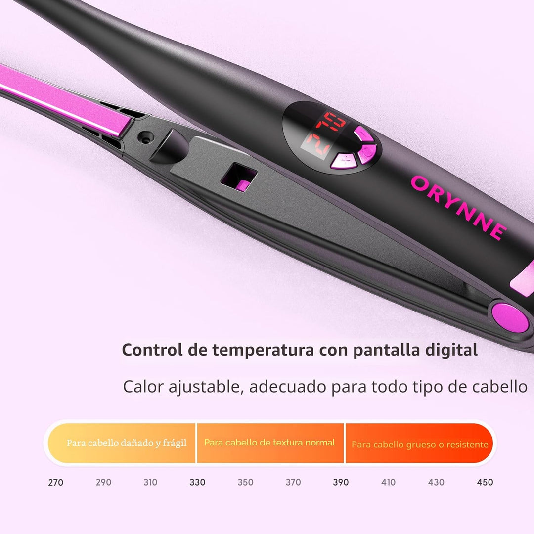 ORYNNE Planchas Pequeñas para Cabello Corto, Plancha Lápiz de Calen...