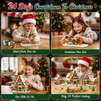 INSOON Calendario de Adviento 2026 Casa de pan de jengibre Mini juego de