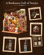 Rolife Kit de librería en miniatura para adultos (nivel maestro)