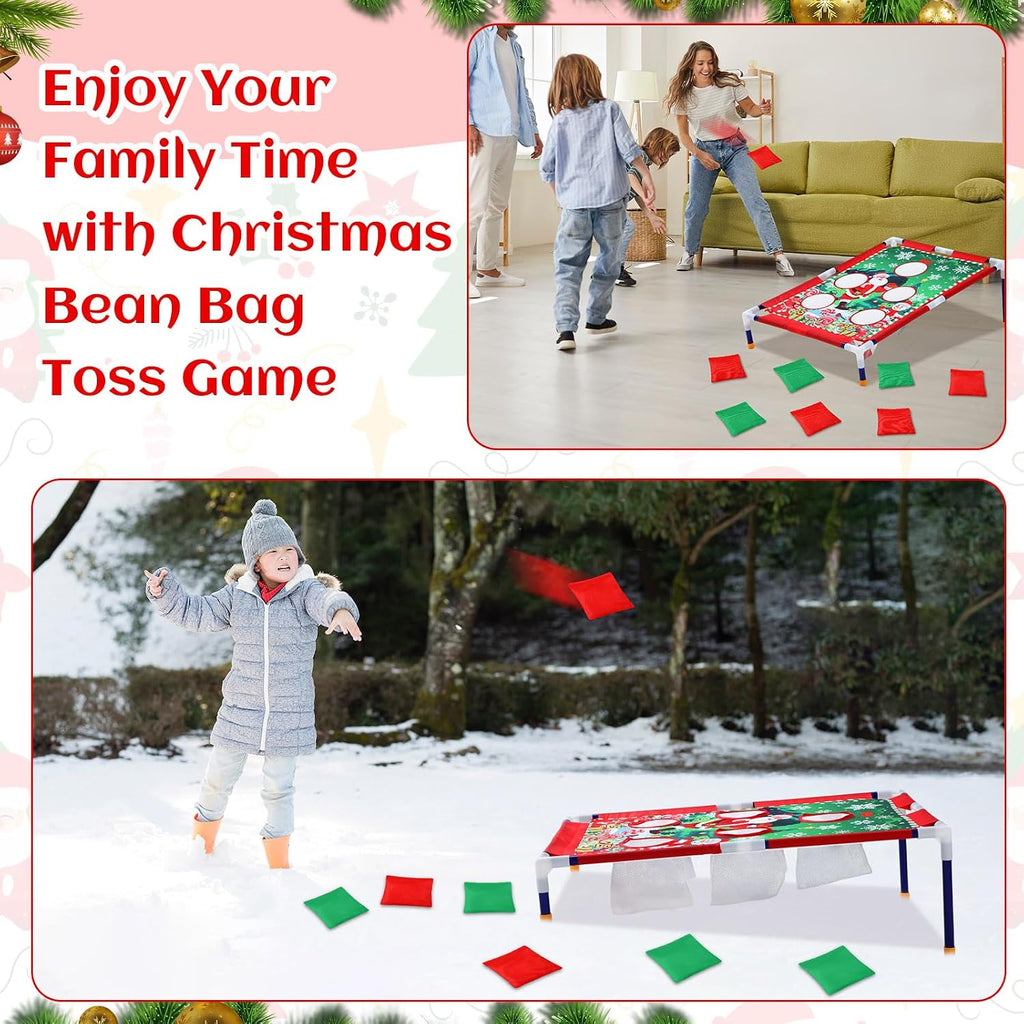 Gemscream Juego de lanzamiento de bolsas de frijoles navideños 6 bolsas