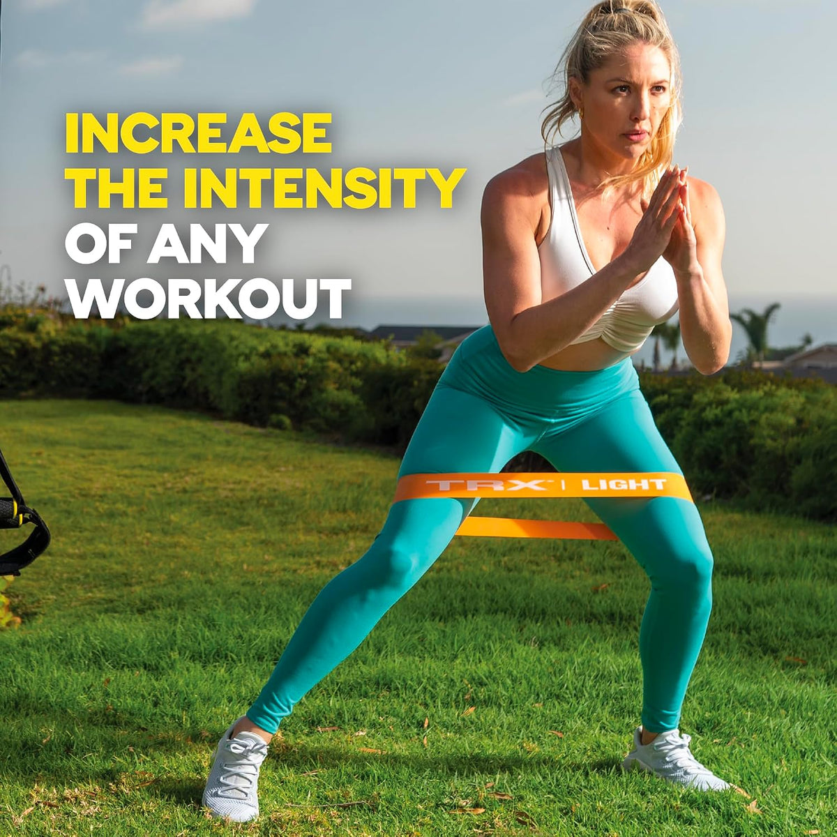 Bandas de Entrenamiento TRX, Bandas de Ejercicio para Hacer Ejercicio, Aumentar la Intensidad del Ejercicio, Equipo de Entrenamiento Portátil para Mujeres y Hombres, Juego de 4