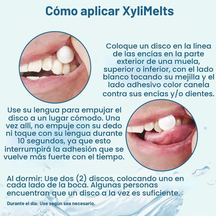 Oracoat XyliMelts - Discos hidratantes para la boca seca, sin azúca...