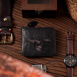 Billetera con Cremallera Skneephate para Hombre, Carteras de Cuero...