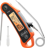 TempPro TempSwift - Termómetro digital para carne, 2 sondas, con 2 canales