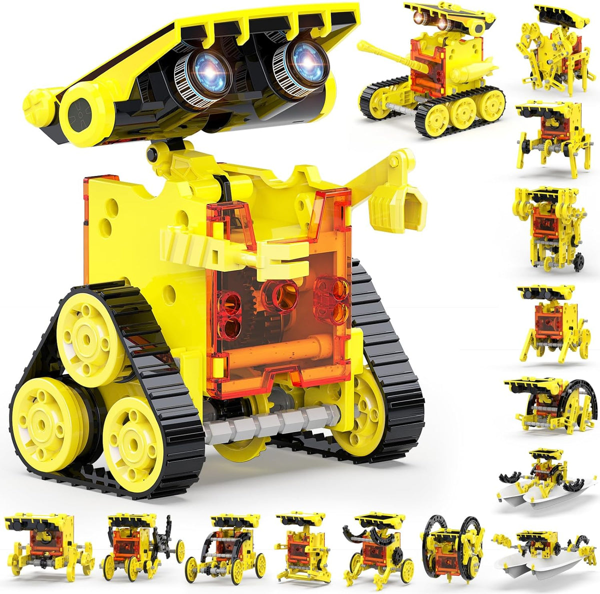 30 en 1, kit de juguetes de robot solar STEM, 243 piezas de kit educativo de experimentos científicos de construcción para niños de 8 a 12 años, regalos de cumpleaños para niños de 8, 9, 10