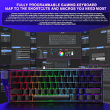 Aula WIN60 HE - Teclado mecánico 60% para juegos con cable, interru...