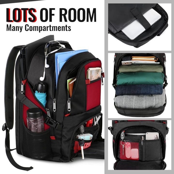 YOREPEK - Mochilas grandes para laptops de hasta 18.4 pulgadas, com...