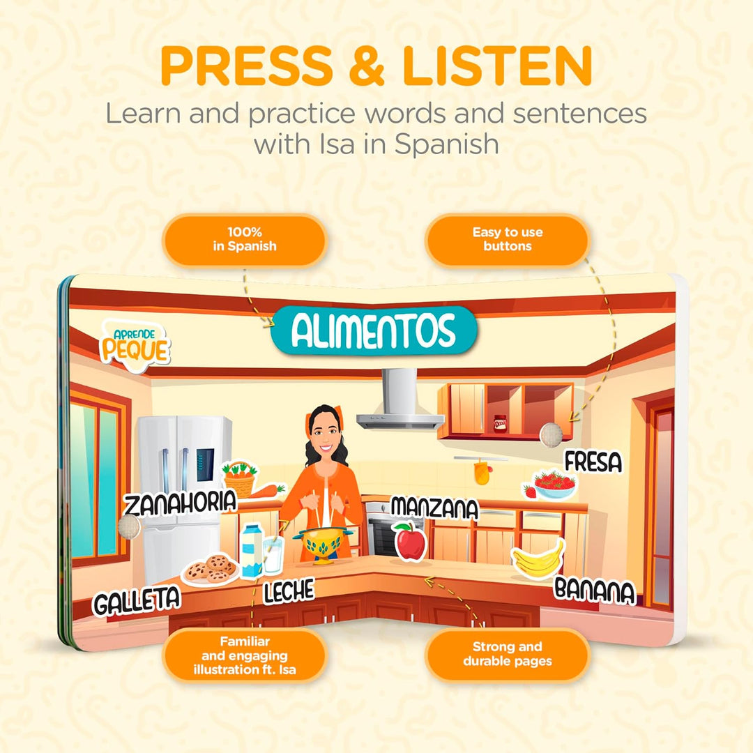 Aprende Peque Libro de aprendizaje interactivo para niños
