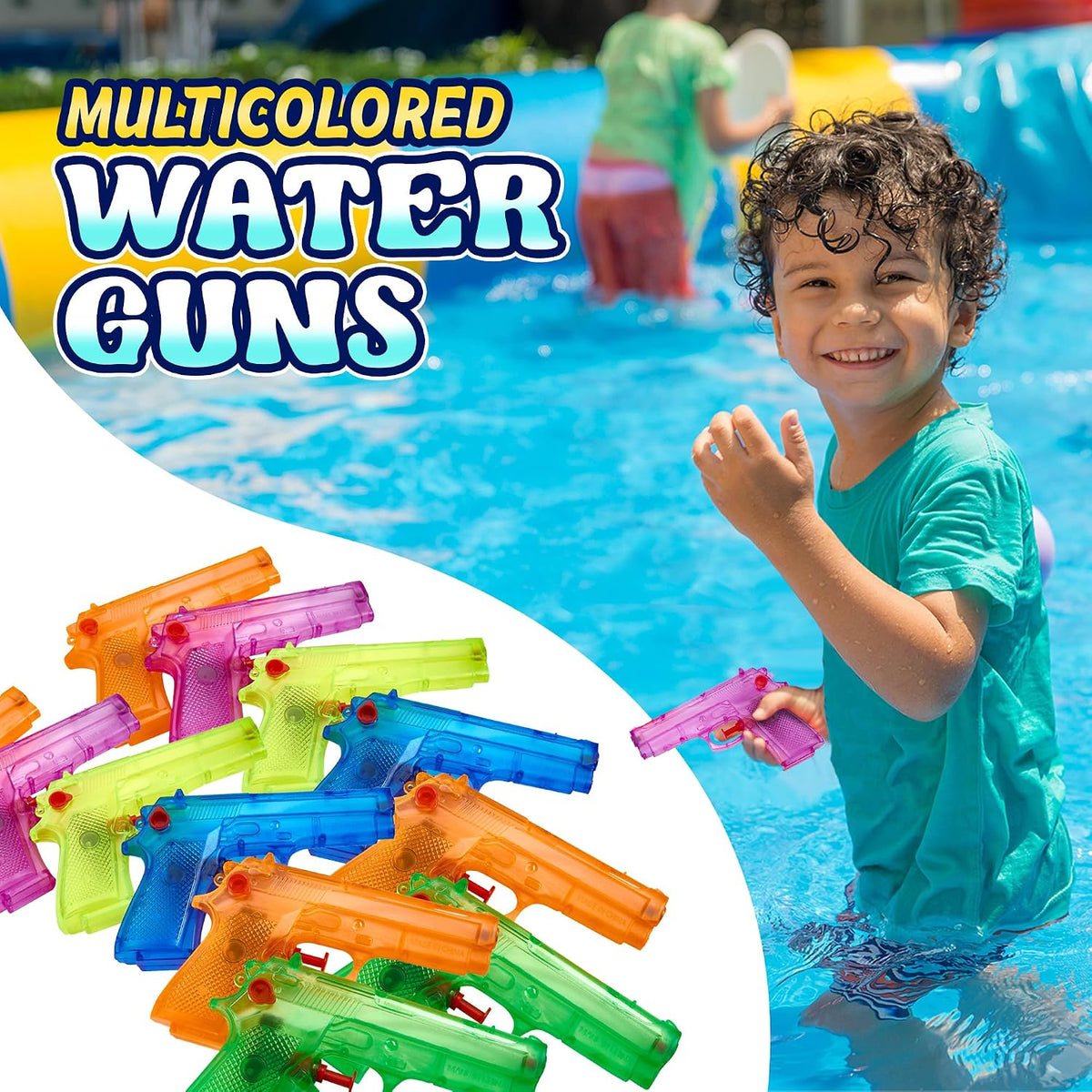 Pistolas de agua a granel, mini lanzadores de chorro para piscina y fiesta