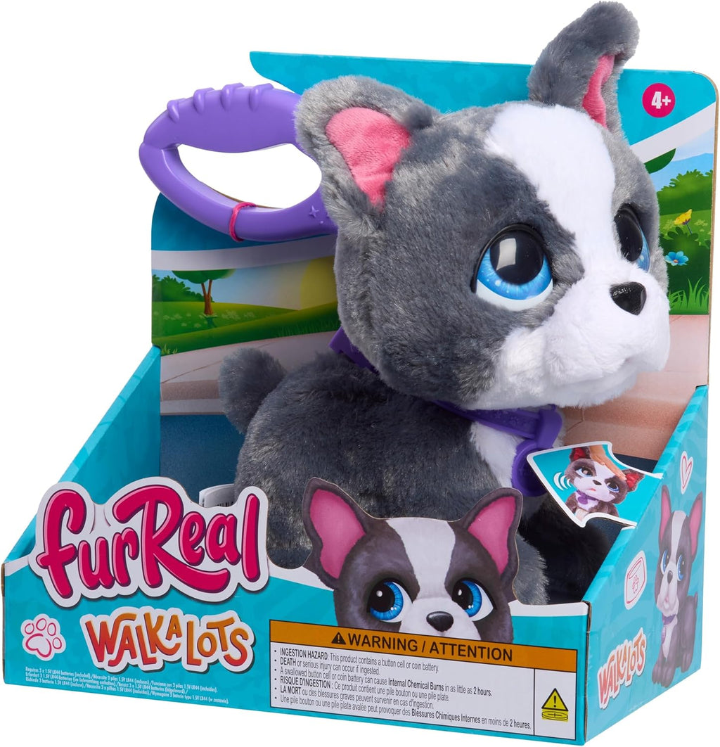 FurReal Walk-A-Lots Bulldog Francés Interactivo Juguete Perro