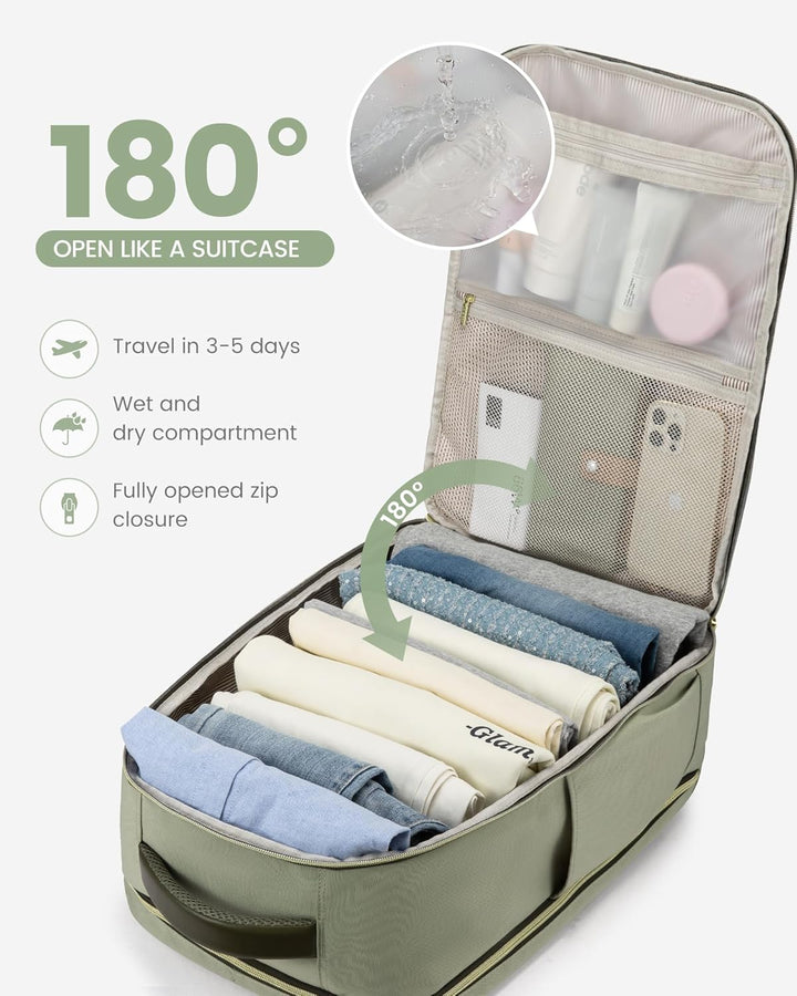 LOVEVOOK Mochila de viaje para mujeres y hombres, mochila de mano y...