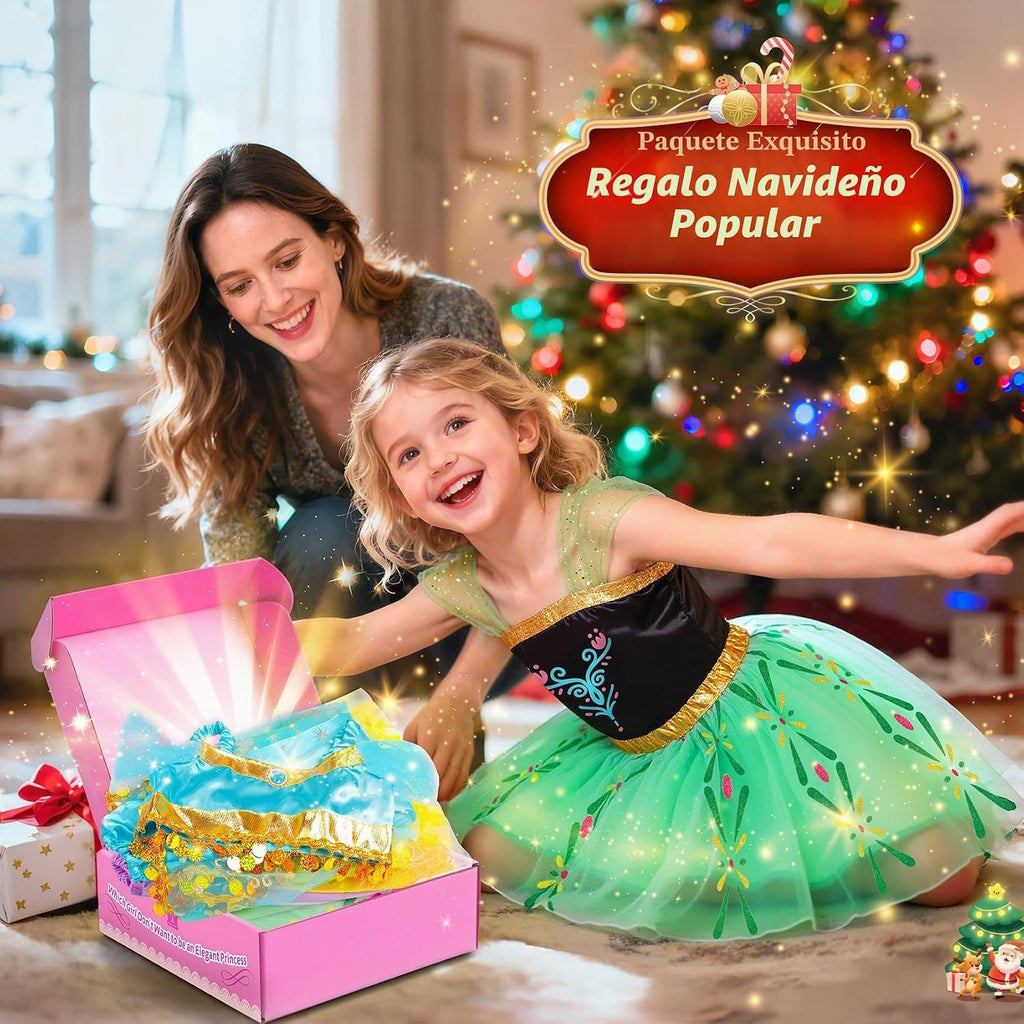Disfraces de princesa para niñas, ropa de vestir de princesa para niñas de