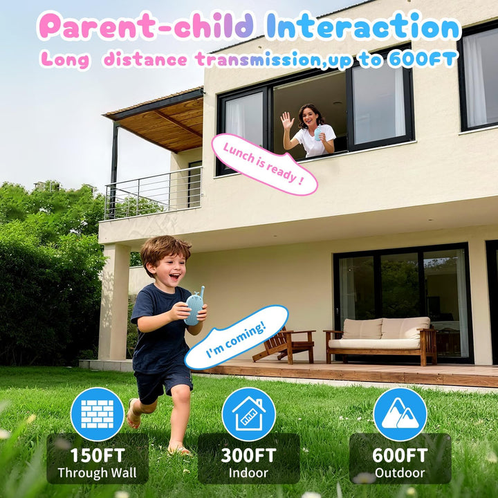 Walkie Talkies de video mejorados para niños, paquete de 2 unidades...