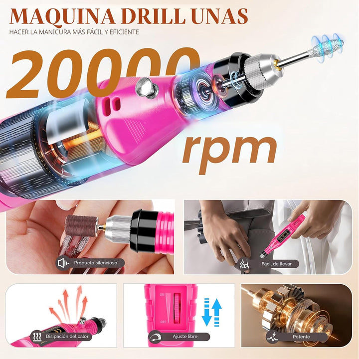 Kit de esmalte de uñas con luz UV, kit de iniciación de esmalte de...