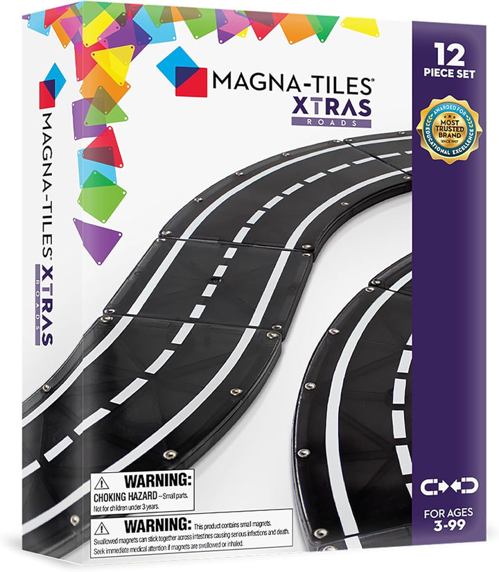 MAGNA-TILES XTRAS Juego de construcción magnética de 12