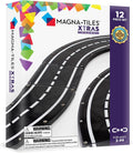 MAGNA-TILES XTRAS: Carreteras Juego de Construcción Magnética de 12 Piezas, La Marca ORIGINAL de Construcción Magnética