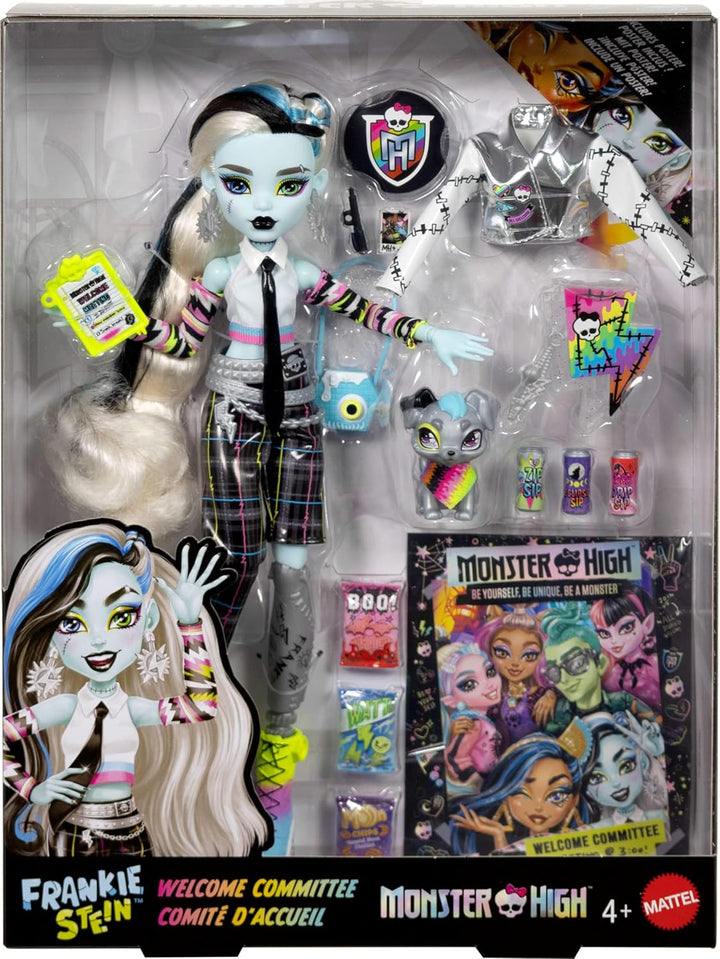 Monster High Muñeca Frankie Stein, Set del Comité de Bienvenida con...