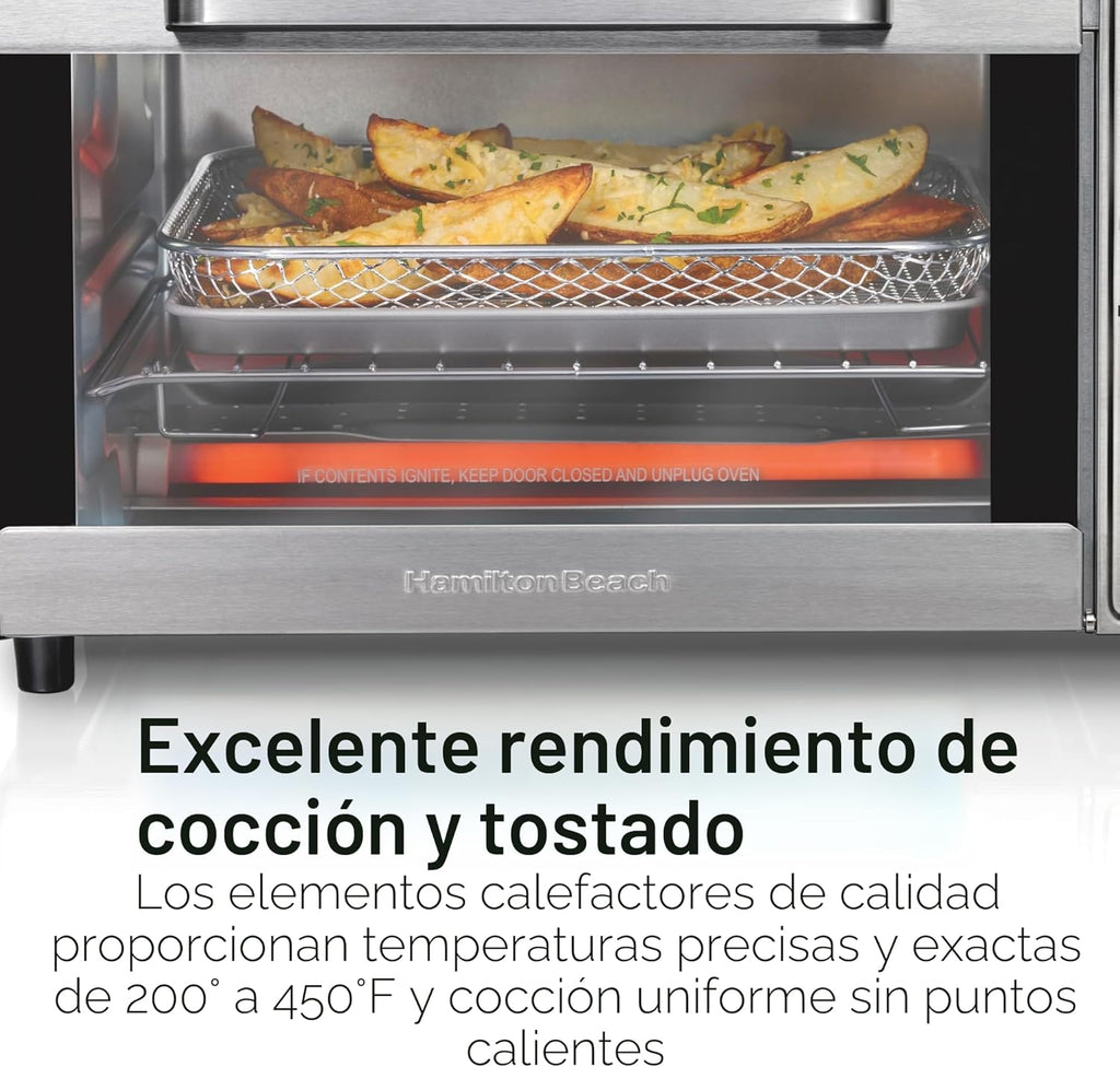 Hamilton Beach Combo de horno tostador y freidora de aire para encimera de