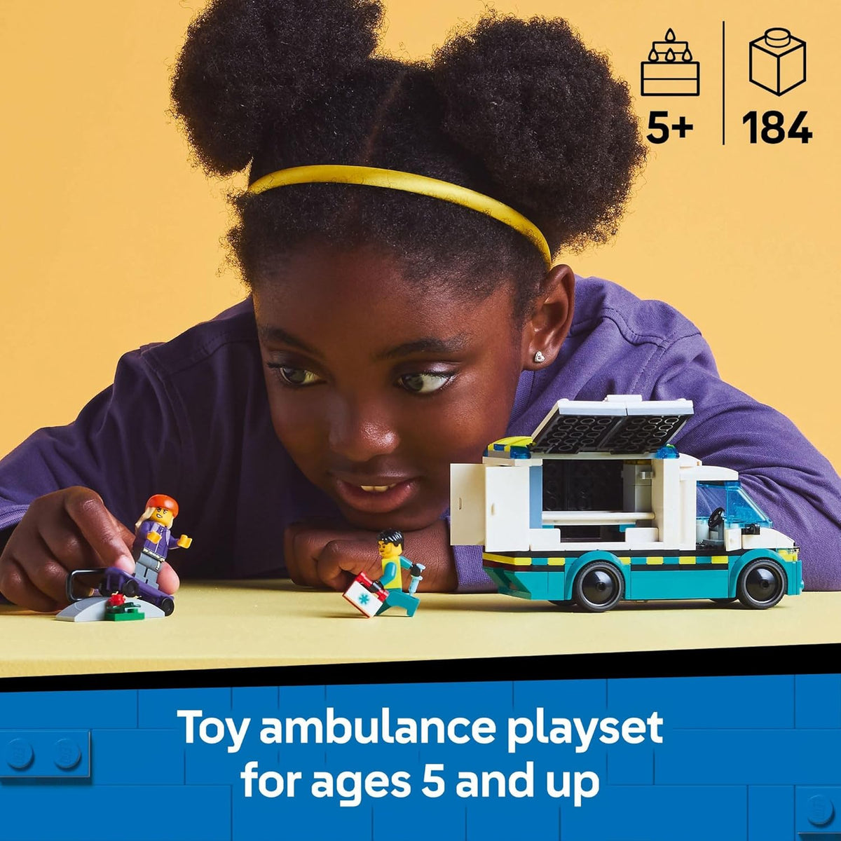 LEGO Juguete de ambulancia de emergencia urbana Juguete