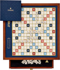 WS Game Company Scrabble Legacy Edition - Juego de mesa giratorio de madera