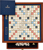 WS Game Company Scrabble Legacy Edition - Juego de mesa giratorio de madera