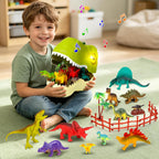 46 piezas de juguetes de dinosaurio para niños 3-5 5-7 figuras realistas de