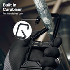 Klein Tools 56079 Luz de trabajo personal recargable delgada, 500 lúmenes, linterna portátil LED magnética, rotación de 360 grados y mosquetón, luz de inspección recargable USB-C