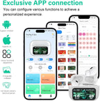 ONES MusPlayE - Auriculares inalámbricos AI, traductor AI, Bluetooth 5.4 con pantalla táctil, cancelación activa de ruido, conexión con aplicación, bajos de alta fidelidad, para iPhone, Android
