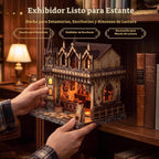 Kit de casa en miniatura de bricolaje, kit de rincón de libro Magic