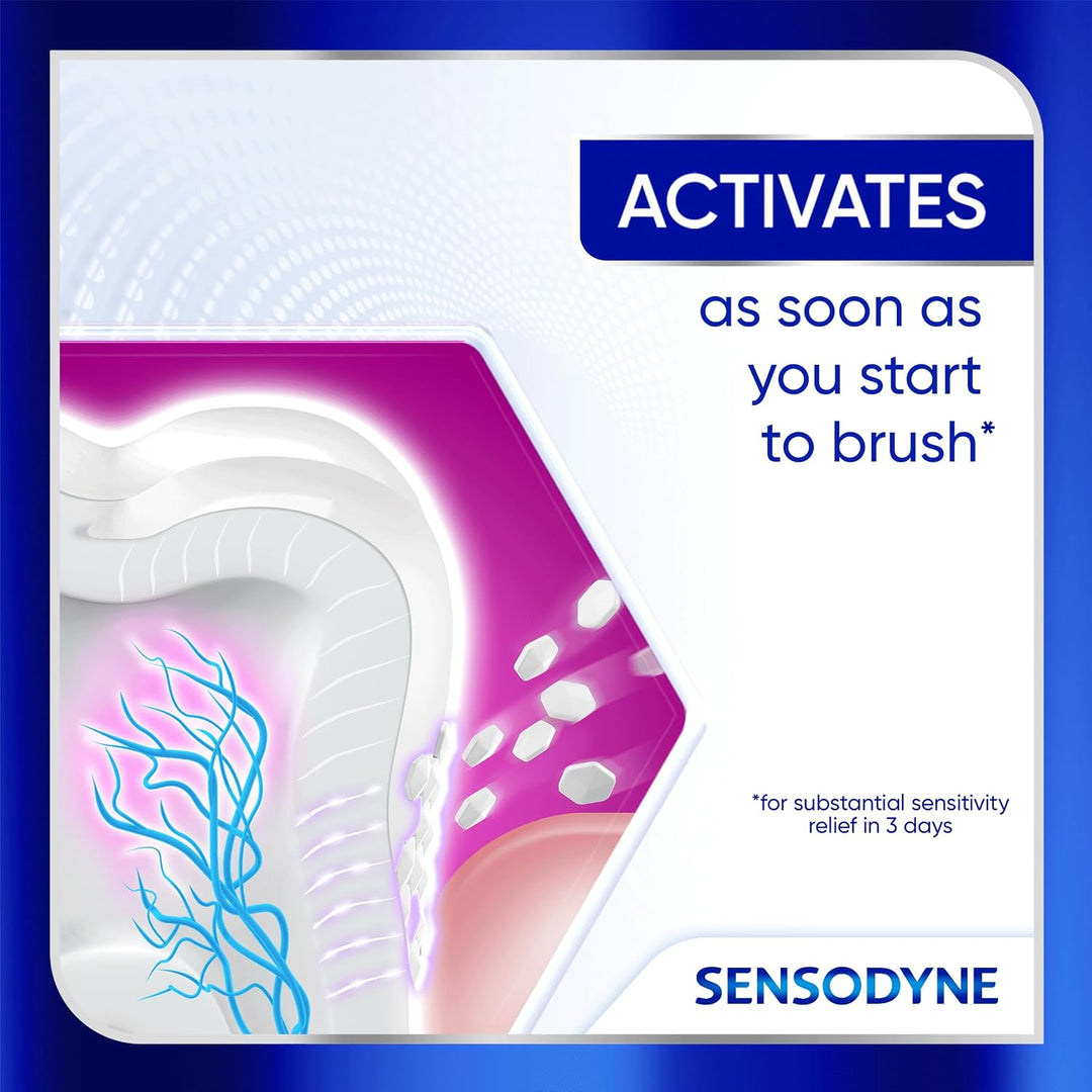 Pasta dental Sensodyne Clinical Repair Whiten &amp; Shine para aliv...