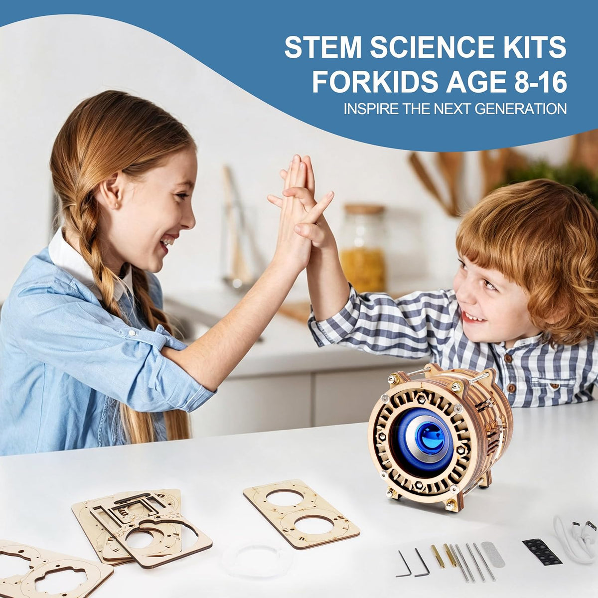 Kit de altavoces Bluetooth DIY, kits de ciencia para niños de 8 a