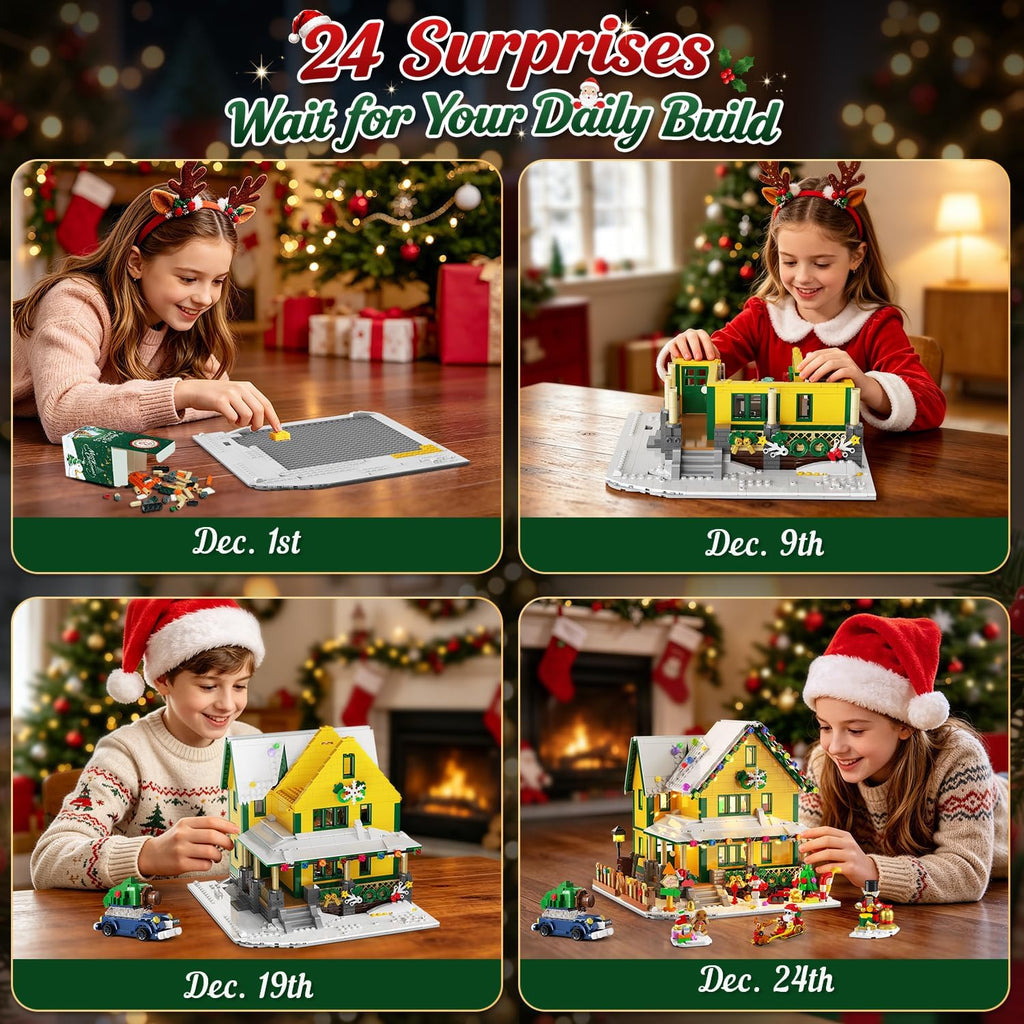 INSOON Calendario de Adviento 2026 Navidad Main Street Building Set con