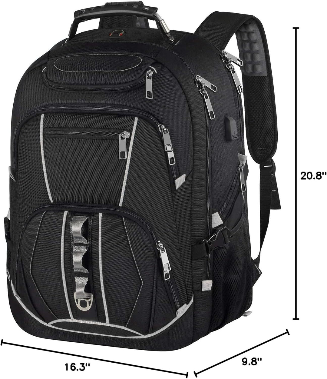 JCDOBEST Mochilas gaming para portátiles de 18.4 pulgadas con puert...