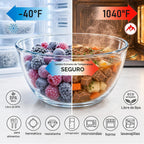 Juego de 7 cuencos para mezclar con tapas herméticas, cuenco de vidrio apto