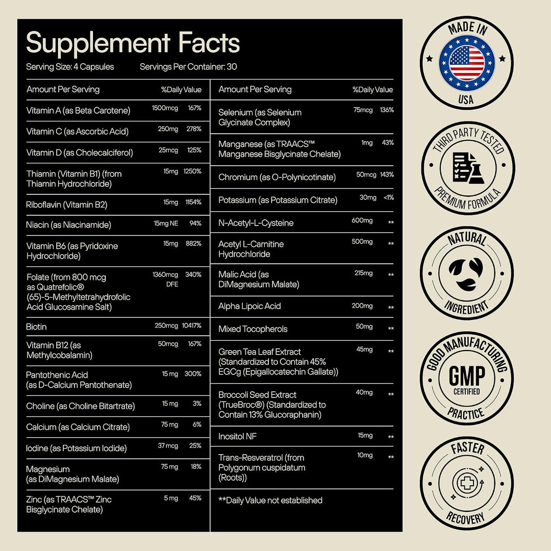 Heylo Multi+ Suplemento multivitamínico avanzado \u2013 Aumenta la...