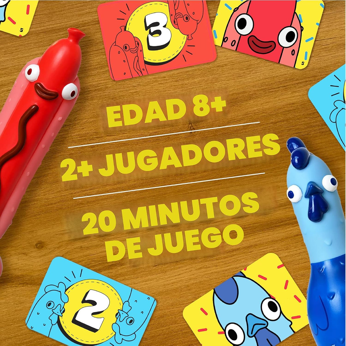 Paquete de mentalidad de rebaño y pollo vs perrito caliente | Divertidos juegos de fiesta familiar para adultos, adolescentes y niños | Juegos de mesa fáciles de aprender para noche de juegos, 2 a 8