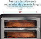 Hamilton Beach Tostadora gourmet de 2 rebanadas con tecnología Sure-Toast