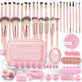 CLRDZN Juego de 70 brochas de maquillaje, juego de brochas de maqui...