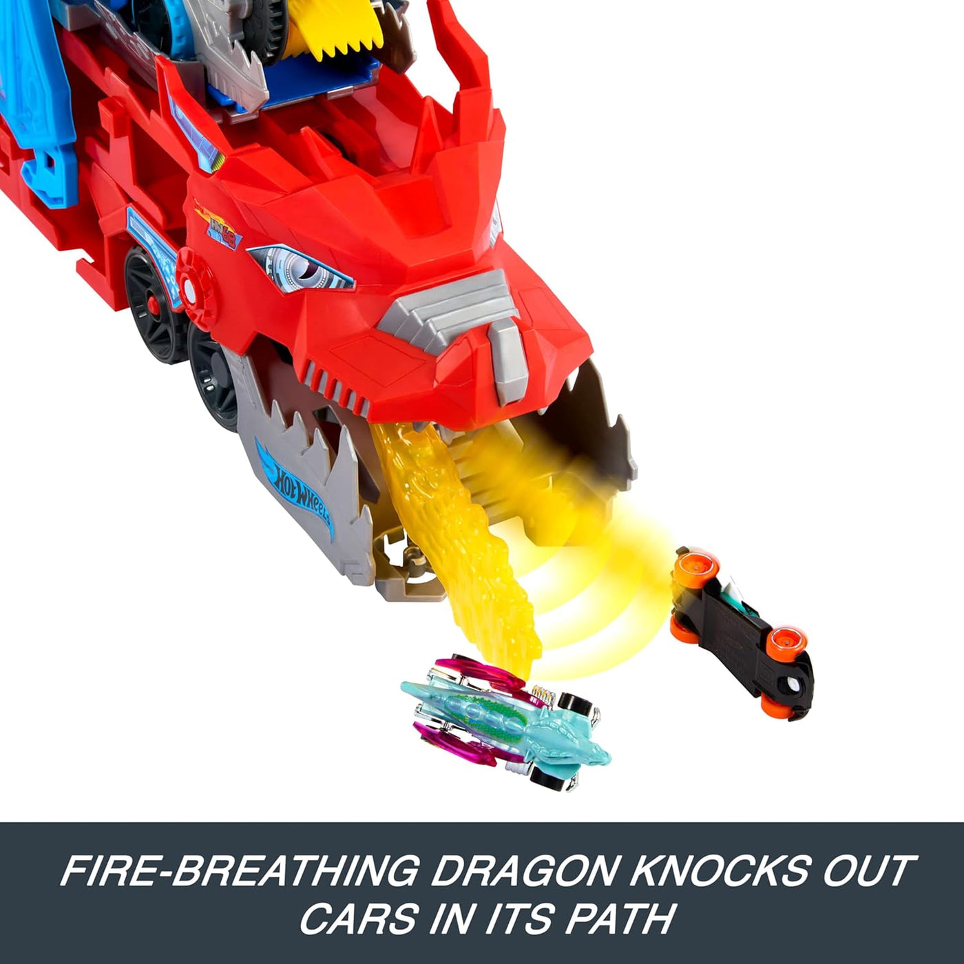 Hot Wheels City Toy Car Track Set Ultimate Dual Dragon